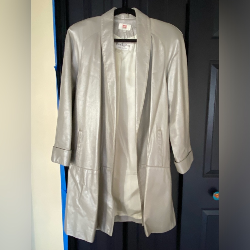 💐Vintage Leather Coat